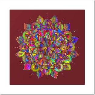 Mandala Colorful Line Art Decorative Decoration Posters and Art